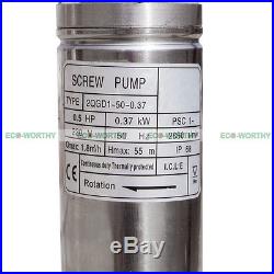 0.5HP 2 Deep Well 240V Submersible Water Pump Underwater Bore for Watering
