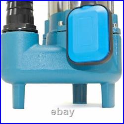 1.5HP Sewage Pump 7100GPH 220V Stainless Steel Submersible Sump Water 1.5 HP