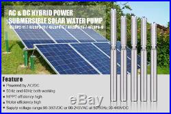 1.5hp Ac/dc Solar Submersible DC Water Deep Well Pump