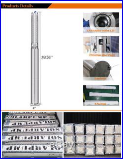 1.5hp Ac/dc Solar Submersible DC Water Deep Well Pump