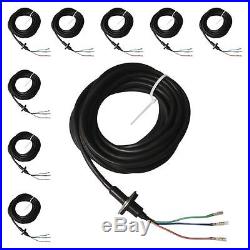 10 x Submersible Sub Water Pump 10 Metre 110 Volt V Cables With Flange & Seal
