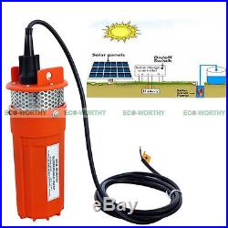 100W Solar Panel & 12V Submersible Pump Deep Well Pump for Watering Pisciculture