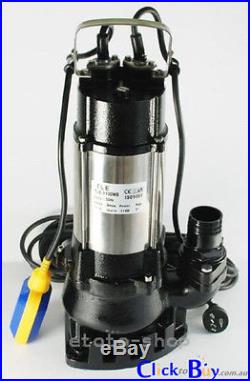 1100W Industrial Heavy Duty Submersible Grey Water Sewerage Septic Drainage Pump