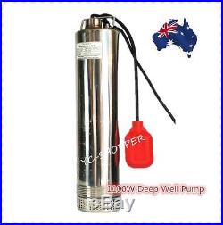 1100W Stainless Steel Submersible Deep Bore Well Sump Water Pump