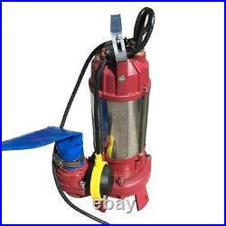 1100w Submersible Pump, Suitable for Dirty Water Carbon Steel Cutting Blade
