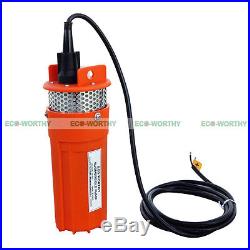 12 Volts DC Deep Well Water Pump Submersible Max 230FT+Lift for Washing Farm