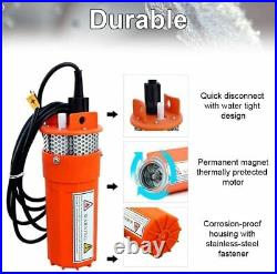 120W Deep Well Submersible Pump Kit, 12V Solar Water Pump with 120W Solar Panel