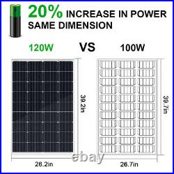 120W Solar Panel with 12V Deep Well Water Pump for Home Irrigation Ranch Farm