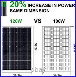120W Solar Powered Panel &12V DC Deep Well Submersible Solar Water Pump