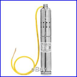 12V 2m3/h Brushless Stainless Screw Solar Power Submersible Deep Well Water Pump