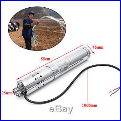 12V 3m³/h Brushless Stainless Steel Solar Submersible Water Pump Agriculture 20M