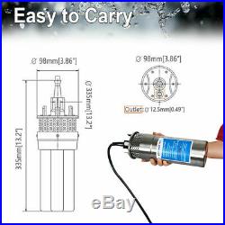 12V Solar Submersible Deep Water Well Pump for Irrigation Stainless Steel 70M 4