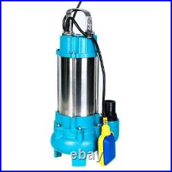 151625 Heavy Duty 1100W Submersible Sewage Dirty Waste Water Pump Float Switch