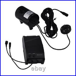 15W Double Pump Power Storage Remote Control Pond Solar Submersible Water New