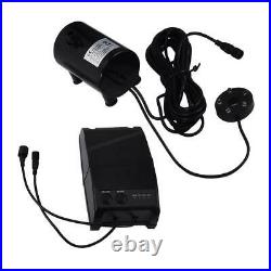 15W Double Pump Wireless Remote Control Pond Solar Submersible Water Pumps Tool