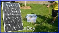 160W Mono Solar Panel with DC Submersible Water Pump Kit for Pisciculture Washing