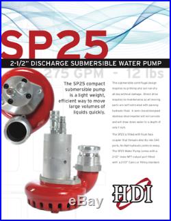 2-1/2 Discharge Hydraulically Powered Submersible Water Pump