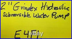 2 HYDRAULIC SUBMERSIBLE WATER PUMP 131GPM 1.3HP 115V 1PH 52 Head E4FL
