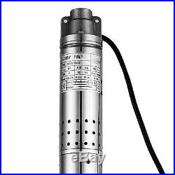 2 Inch SUBMERSIBLE DEEP WELL WATER PUMP 30l/min 55m, 230V, 0.37kW LONG LIFE