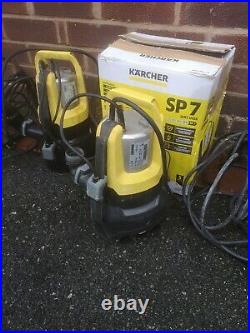 2 Karcher SP7 Inox Submersible Dirty Water Flood Pump. Stop working fix or for p