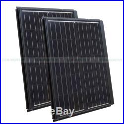 2 PCs 90W Mono Solar Panel Module& 24V Submersible Water Deep Well Pump Watering