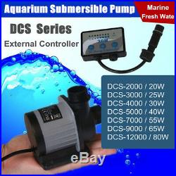 2000-12000 L/H Aquarium Adjustable Water Submersible Pump Fish Tank Pond DC U