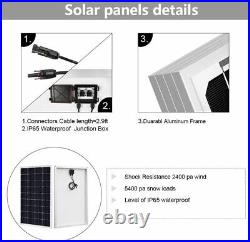 200W Solar Panel + 24V 3'' Stainless Stee Submersible Solar Water Deep Well Pump