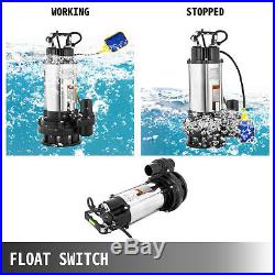 2200w HEAVY DUTY SUBMERSIBLE ELECTRIC CLEAN DIRTY POND FLOOD SEWAGE WATER PUMP