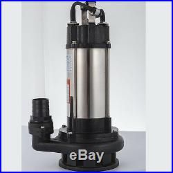 2200w HEAVY DUTY SUBMERSIBLE ELECTRIC CLEAN DIRTY POND FLOOD SEWAGE WATER PUMP