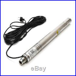 220V 50MM Submersible Bore 0.5 HP Water Farm Garden Deep Well Pump180ft 8GPM