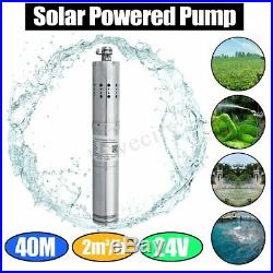 24V 2000L/H Brushless Motor Solar Water Pump 40m Deep Well Submersible Pump MMPT