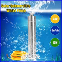 24V 216W 10M Head Brushless Steel Deep Well Solar Submersible Water Pump 5m³/h