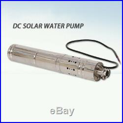 24V 3m³/h Solar Water Pump 50/60/80/120M Deep Well Solar Screw Submersible Pump
