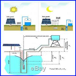 24V 3m³/h Solar Water Pump 50/60/80/120M Deep Well Solar Screw Submersible Pump