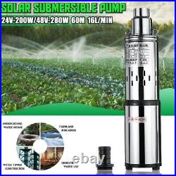 24V\48V 60M Deep Well 16L/min Submersible Solar Power Water Lift Pump