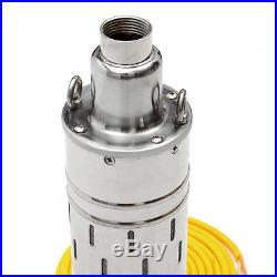 24V 684W 80M Head Brushless Steel Deep Well Solar Submersible Water Pump 3m³/h