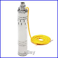 24V 684W 80M Head Brushless Steel Deep Well Solar Submersible Water Pump 3m³/h