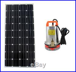 24V DC Submersible Water Pump Kit with 160W Mono Solar Panel for Farm Pisciculture