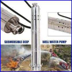 24V solar water pump submersible pump deep well pump 2m³/h stainless steel 40m