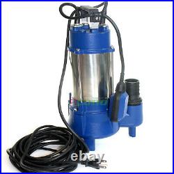 2HP Submersible Trash Sewage Ejector Drain Sump Water Pump Plumbing 136GPM 220V