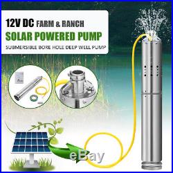 2m³/H 110W Solar Powered Water Pump Farm&Ranch Submersible Bore Hole Deep Well
