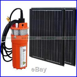 2x ECO 90W Solar Panel Module & 24V DC Solar Powered Submersible Water Well Pump