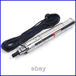 3 1600 l/h Farm Electric Water Pump Submersible Deep Well Irrigation Pump 250W