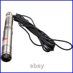 3 2500LH Deep Well Submersible Borehole Pump Stainless Steel + Cable New