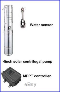 3 4 DC Submersible Well Solar Water Pump Stainless Impeller MPPT Controller
