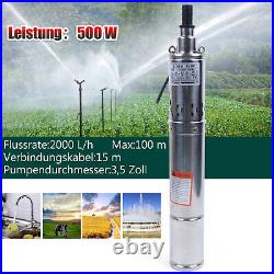 3.5 Stainless Steel Deep Well Pump Submersible Water Pump Irrigation Pond Farm