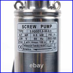 3.5 Stainless Steel Deep Well Pump Submersible Water Pump Irrigation Pond Farm