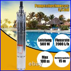 3.5 Stainless Steel Deep Well Pump Submersible Water Pump Irrigation Pond Farm