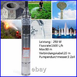 3 Borehole Pump Deep Well Pump Water Pump Submersible Pump Garden Pump Electric