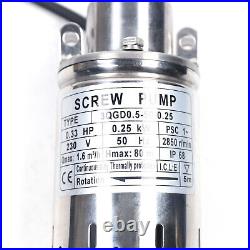 3'' Deep Well Pump Submersible Bore Hole Water Pump Stainless Irrigation Pump